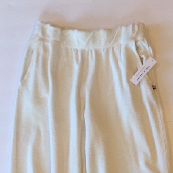 Sol Angeles Wide Leg Terry Pants Elastic Waist NWT - Picture 3 of 6